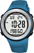 Mens Pedometer Watch for Walking Step Counter Watch No Charging, No App Connecti
