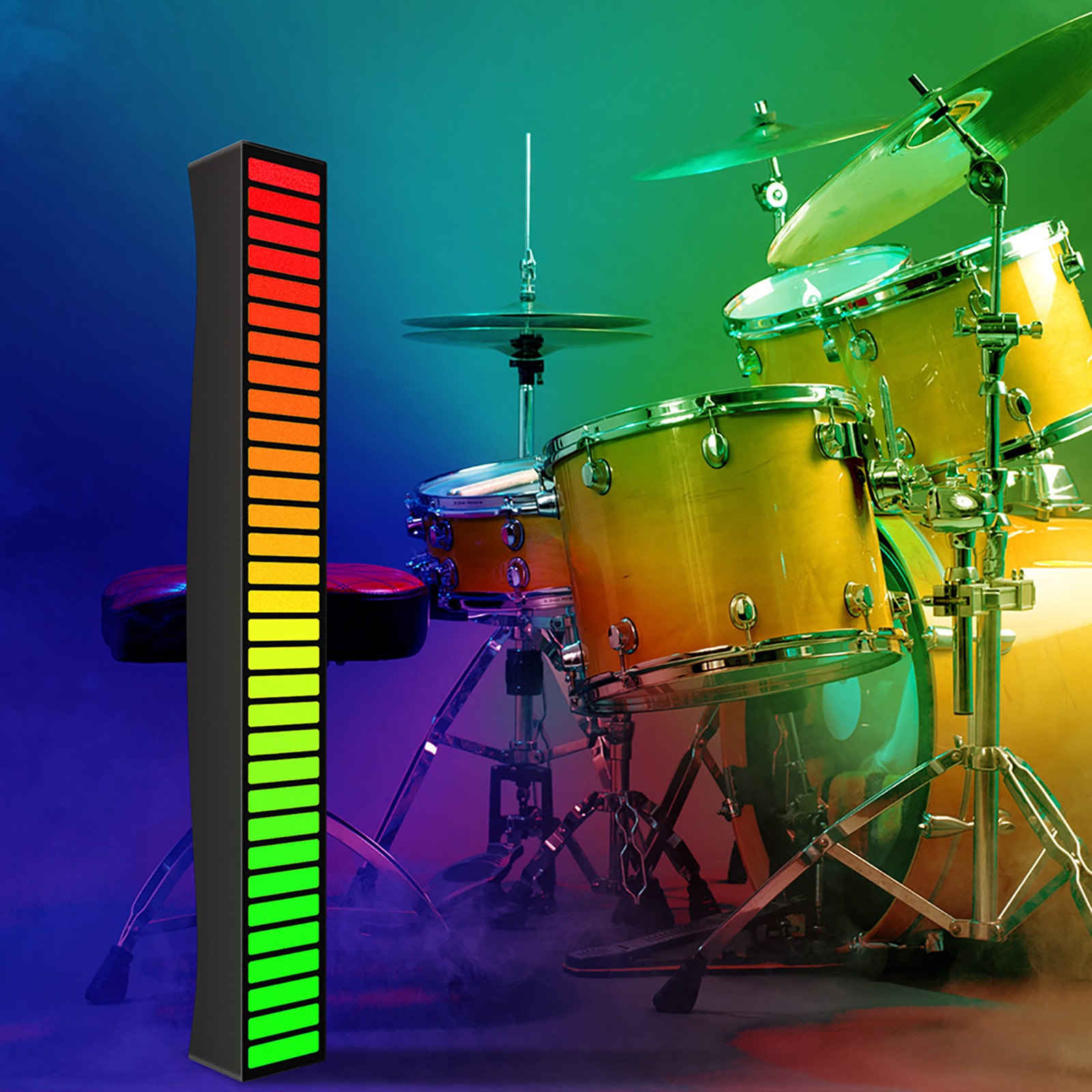 ⊹Sound Reactive LED Light Bar RGB Colorful APP Control Audio Music Rhythm