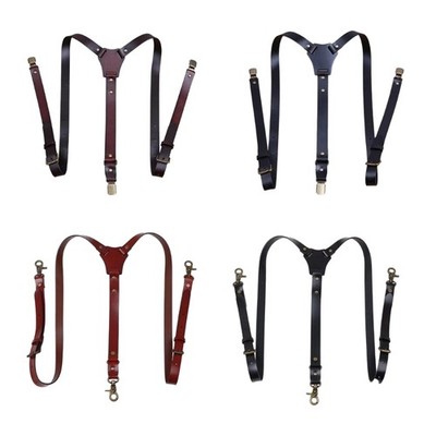 Classical Hook Clip Suspender Belt For Men Comfortable Pants Shoulder Strap