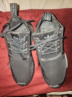 adidas NMD_R1 Black Mesh Lace Up Low Top Men's Athletic Sneakers