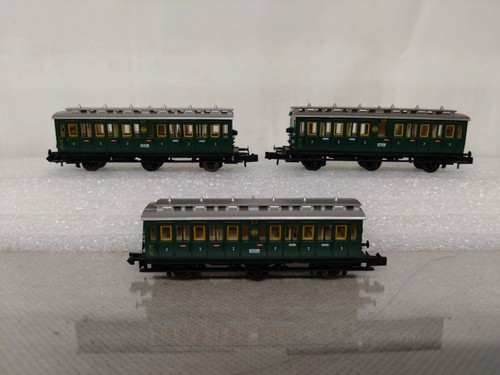 Minitrix 13161 Schnellzugwagen Königlich Bayerische Eisenbahn x3 Spur N | Condition: Used