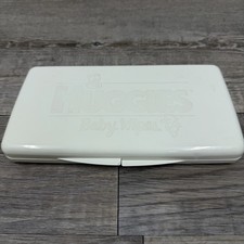Vintage Huggies Baby Diaper Wipes Container Case Travel Size White EMPTY