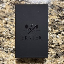 Ekster Parliament Italian Black Logo Men's Solid Leather Wallet Slim Fold RFID