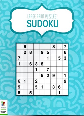 Large Print Puzzles - Sudoku 80 puzzles book - paperback Hinkler