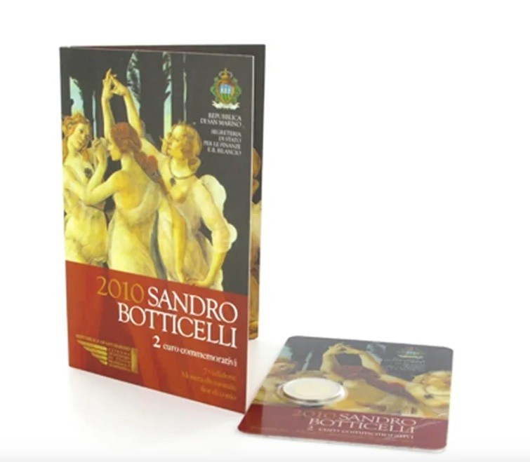 PIECE 2 EUROS SAINT MARIN 2010, BOTTICELLI, UNC