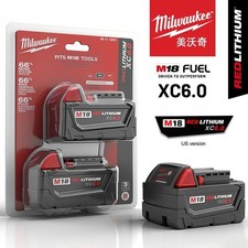 Milwaukee M18 18V 5Ah-6Ah + Charger Batterie Original – Li-Ion