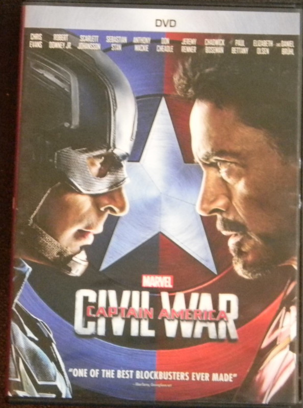 Marvel Captain America Civil War DVD 2016