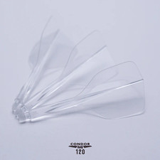 CONDOR AXE 120 CLEAR DART FLIGHTS SHORT SHAPE IS SMALL 18MM 3 WING SHIP FREE NEW