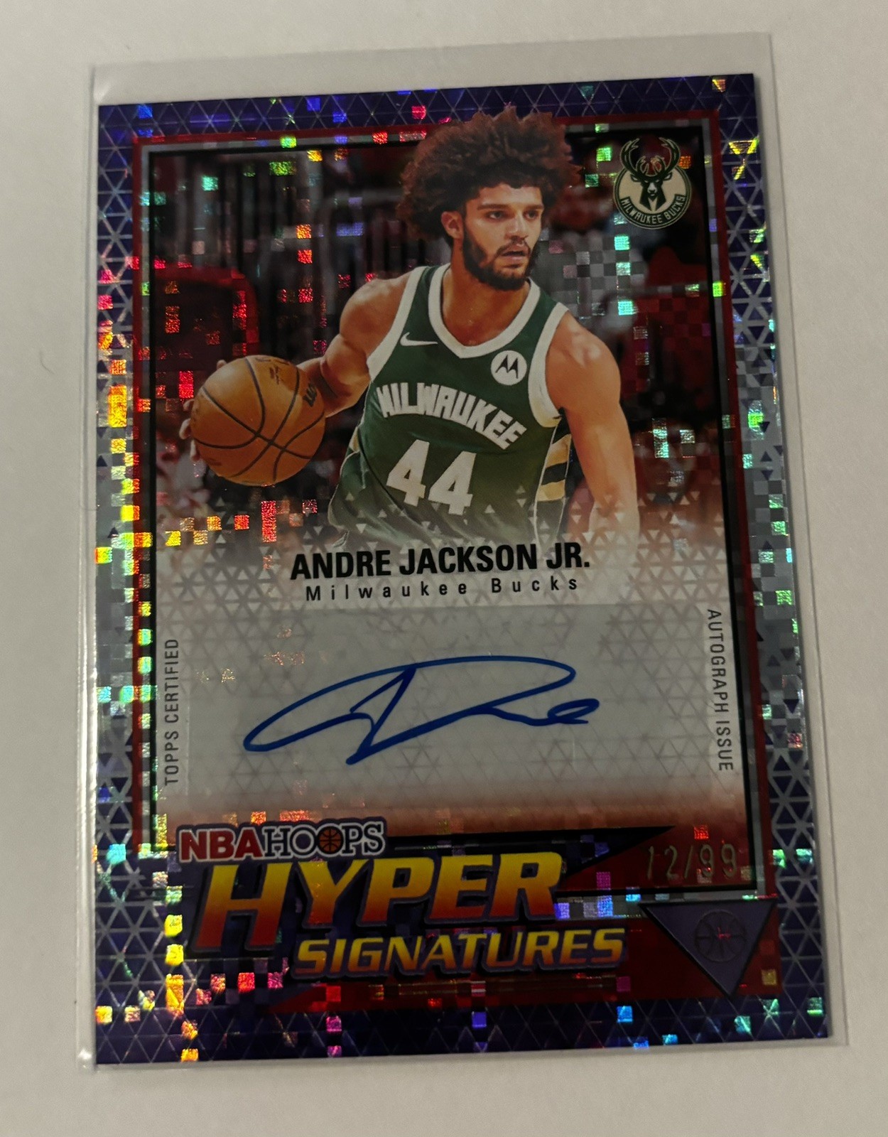 Topps 2025-26 Hoops Hyper Signatures Andre Jackson Jr. Auto HHS-AJJ /99