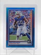 GREG ROUSSEAU 2025 DONRUSS OPTIC FOOTBALL AQUA PRIZM BILLS /349 Q6976