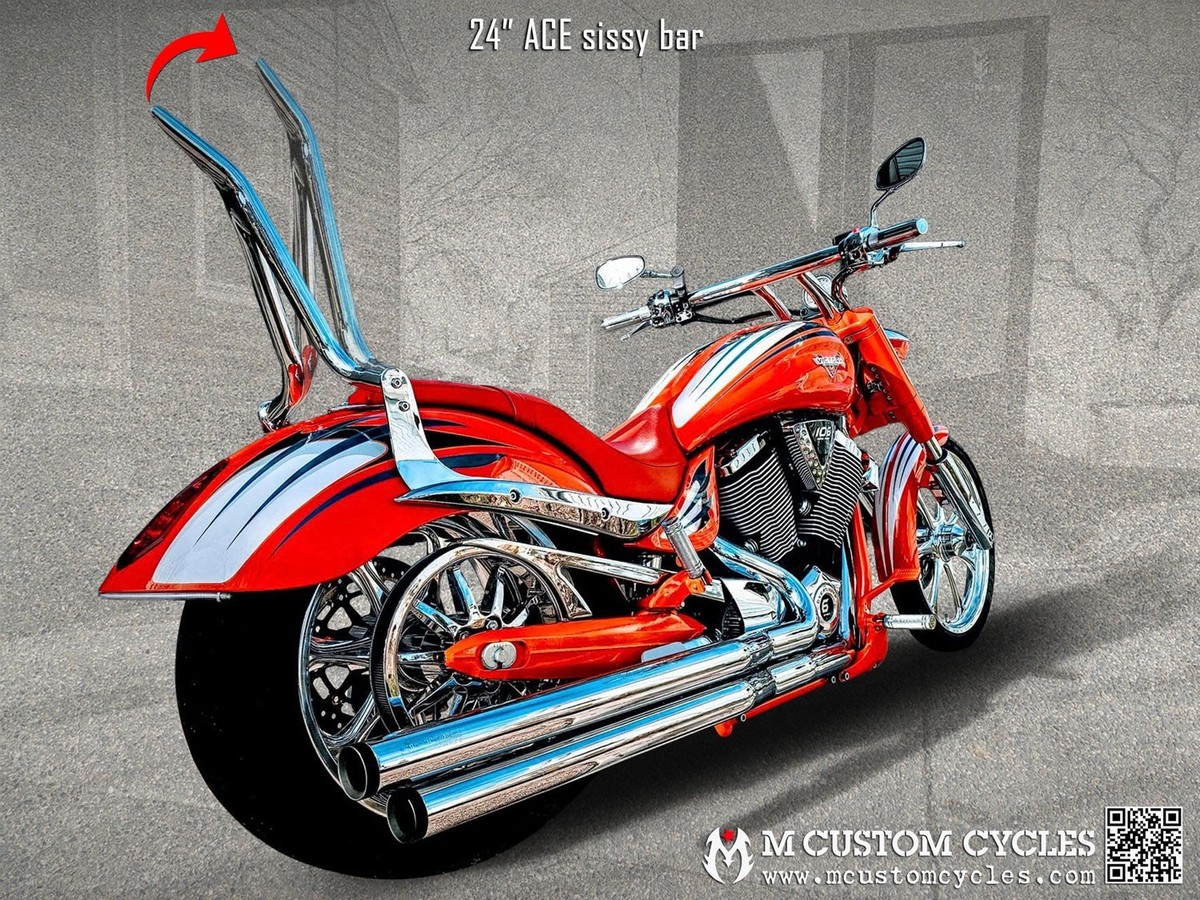 Victory Jackpot ACE Sissy Bar Passenger Backrest | eBay