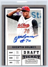 2017 Panini Contenders Draft Picks Quentin Holmes Rookie Auto RC #58