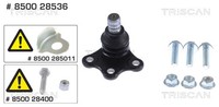 Triscan 850028536 Traggelenk Vorne L/R FüR Citroen C3 III DS3 208 I 1.0-1.6D