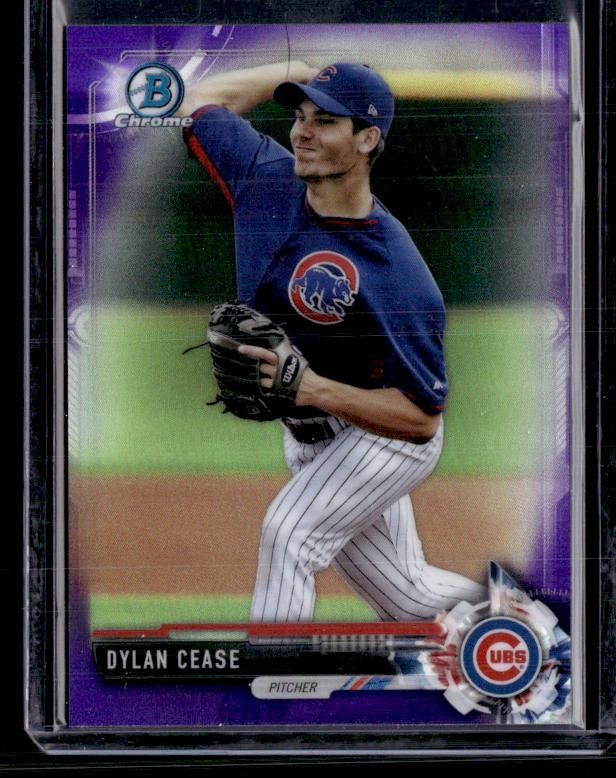 2017 Bowman #BCP124 Dylan Cease Chrome Prospects Purple SN