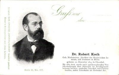 Postcard Dr. Robert Koch, go. Medical Council, Portrait, Advertising, Esser's... - 4854194