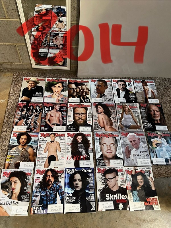 Lot Of 23 Vintage Rolling Stone Magazines From 2014 Like New Condition