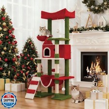 STILLCOVE 63" Large Christmas Cat Tree Tower Indoor: Tall Modern 