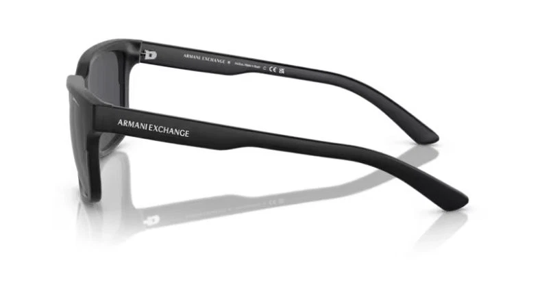 Gafas de sol unisex AX Armani Exchange, marco inyectado de lentes negras, 0AX4026S 56 mm Foto 3 de 4