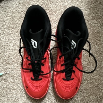 adidas Damian Lillard D Logo Men s Mid Top Basketball Sneakers Red/Black