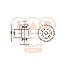 IAP QUALITY PARTS 127-07021 Spannrolle Zahnriemen für HYUNDAI SANTA FÉ I (SM)