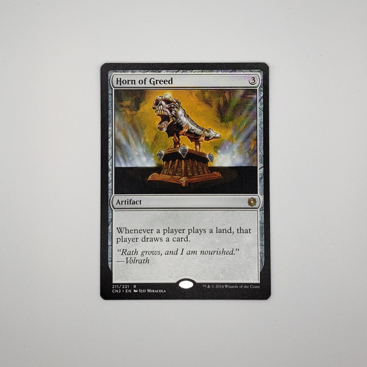Horn of Greed - MTG Conspiracy Take the Crown CN2 - Regular NM | eBay Horn of Greed - MTG Conspiracy Take the Crown CN2 - Regular NM | eBay