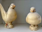 Pair Royal Haeger Mourning Doves Life Size Ivory Finish