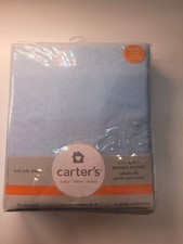Carter's Solid White Cotton Sateen Fitted Crib Sheet - 52" x 28" New 100 Cotton