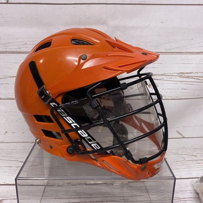 Cascade CPX-R Mens Lacrosse Orange  Helmet with Black Cage Adjustable SPR Fit