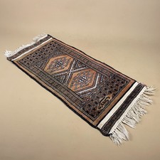 Small Tabletop Rug Table Runner Wool Middle Eastern Style Decorative Tasselled