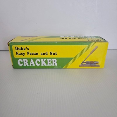 Duke's Easy Pecan and Nut Cracker Model #100 Steel Silver & Wood Box NIB