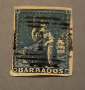 Stamps Barbados  Scott #6 used