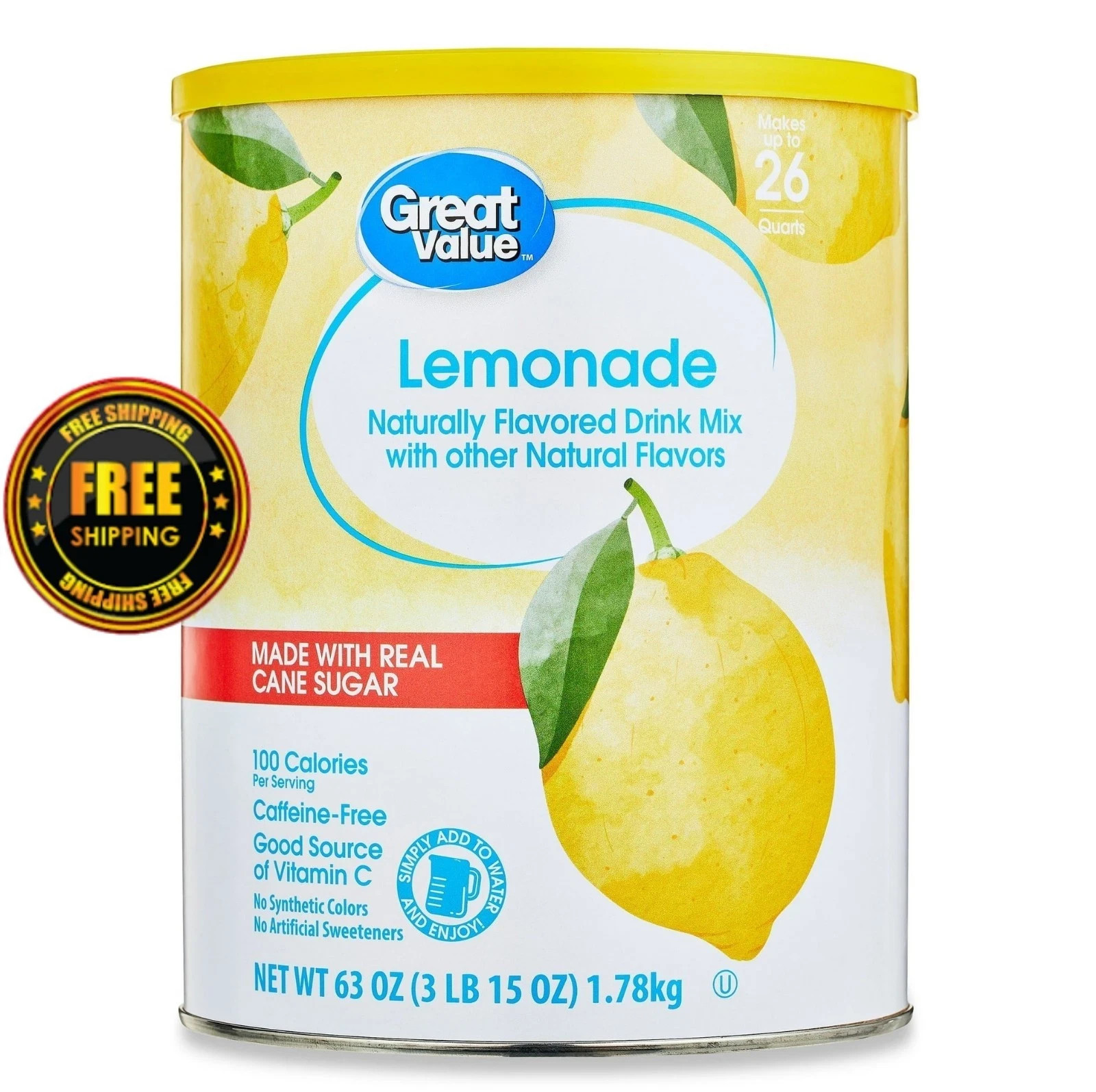 Great Value Lemonade &ndash; 26 Quarts