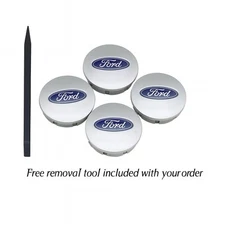 Set of 4 Silver 66mm Wheel center hub caps For Ford BB531A096RA