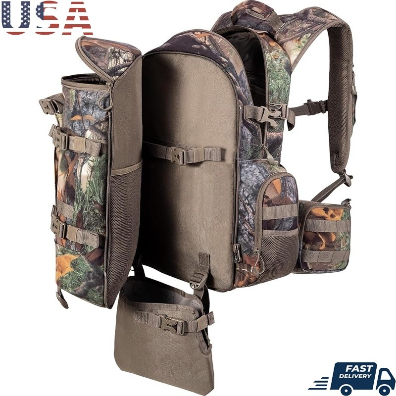 Hunting Backpack Water Resistant Multi Pocket Tactical Pack Guns & Gear New