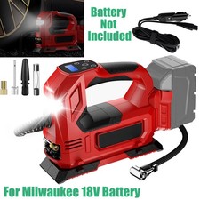Cordless Tire Inflator Air Compressor for Milwaukee 18V Battery Machine
