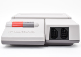 Nintendo New Famicom FC Console Controller Adapter Set Tested NES Gray Japan JP