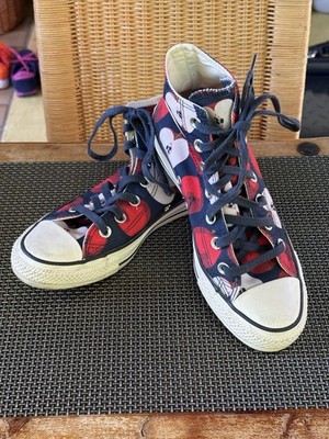 Converse Allstar High Top Sneakers Damen Gr 37,5 Apfelmuster