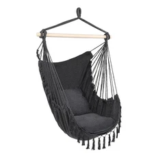 Outdoor Hammock Chair Patio Porch Yard Tree Hanging Air Swing Seat Rope Garden