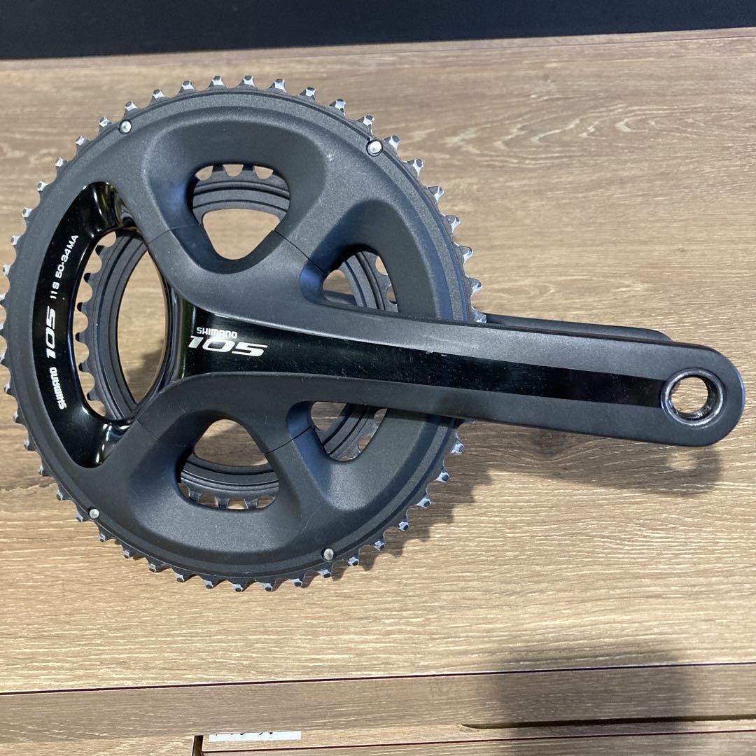 シマノ FC-5800 11s 50-34T 172.5 Shimano 105 FC-5800 11-Speed Road Bike Crankset 50-34T 172.5