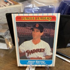 1986 Fleer League Leaders #15 Steve Garvey