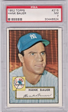 1952 TOPPS 215 Hank Bauer PSA NM 7 Encapsulated Card 30448824
