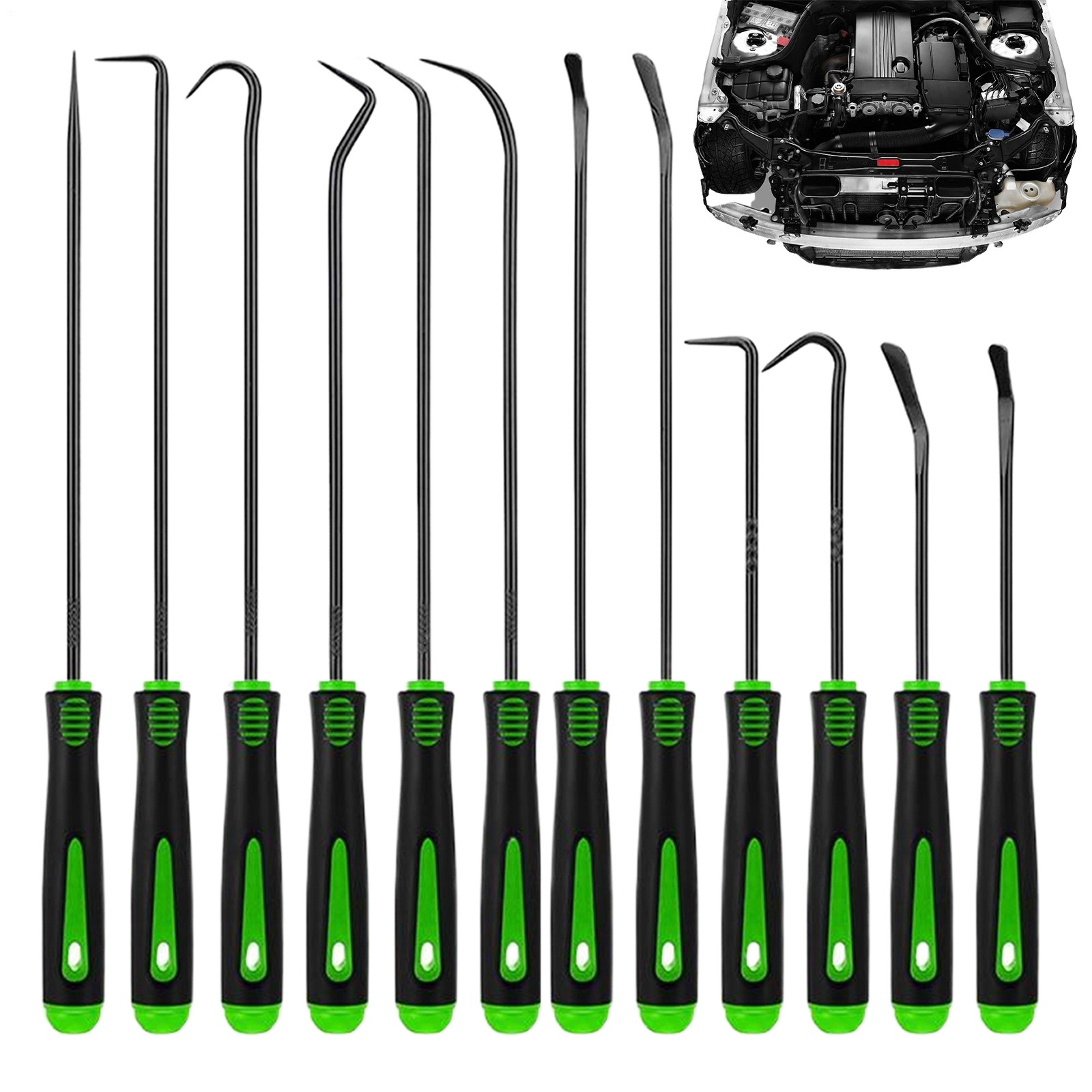 12-Piece Pick and Hook Tools Set, Pick Tool Set Car Auto Oil Seal/O-Ring Seal