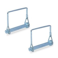 2pcs Square Safety Locking Pin For Trailer Coupler Zinc Plated Carbon Steel Wir