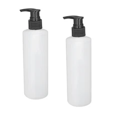 2pcs 250ml Massage Oil Dispenser Refillable Cream Shampoo Pump Dispenser