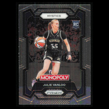 Julie Vanloo Rookie #34 2024 Panini Prizm Monopoly WNBA Washington Mystics Card