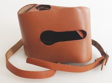 VINTAGE BROWN LEATHER CAMERA CASE