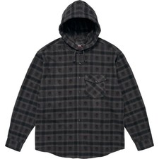 Supreme Number (N)ine Hooded Flannel Shirt Black
