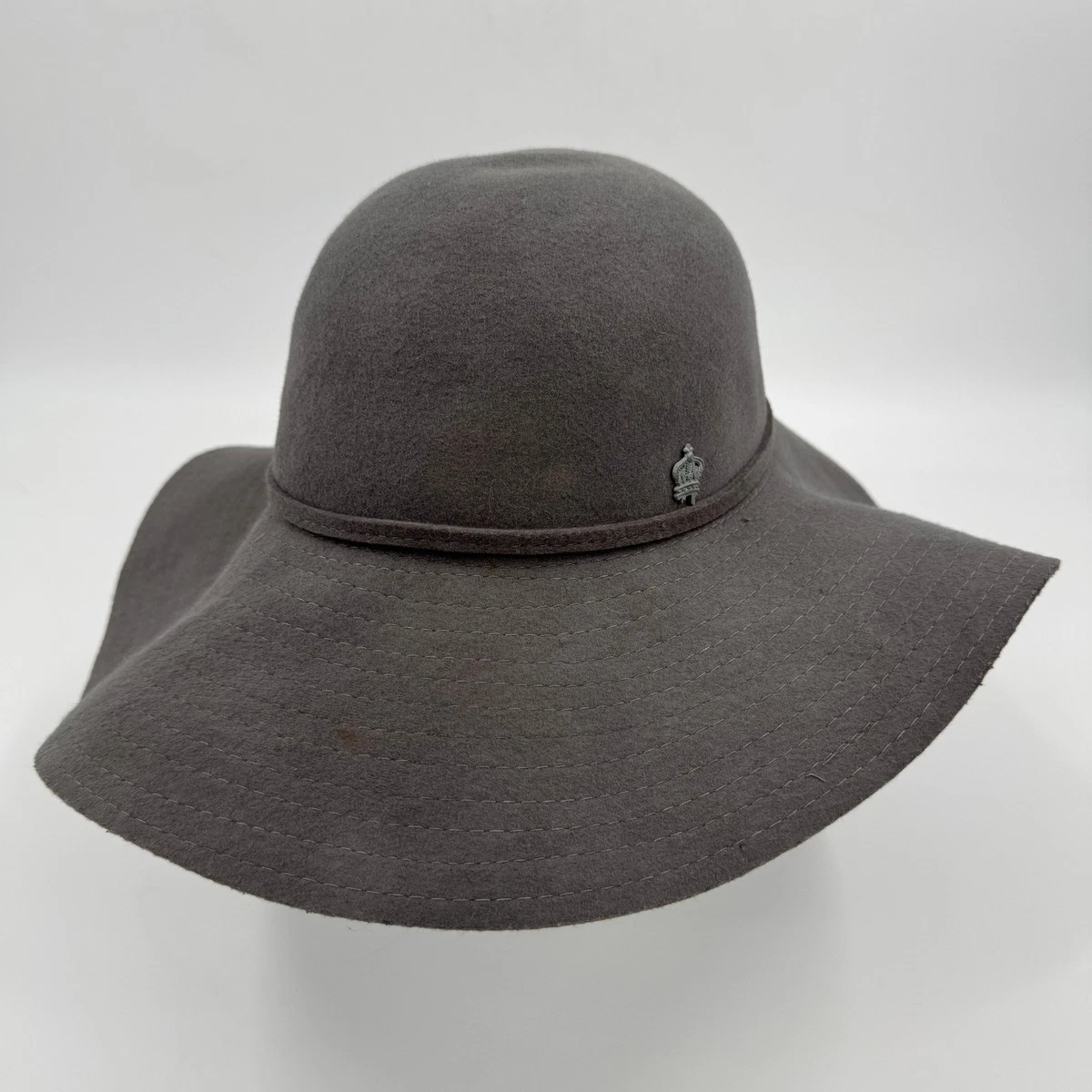 Christy’s Crown Collection By Tony Merenda 100% Wool Gray Taupe Floppy Sun Hat Christys main image 2