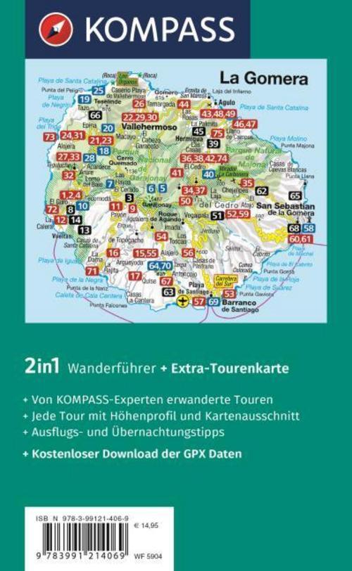 Thumbnail - Kompass Wanderführer La Gomera, 75 Touren Mit Extra-tourenka ...