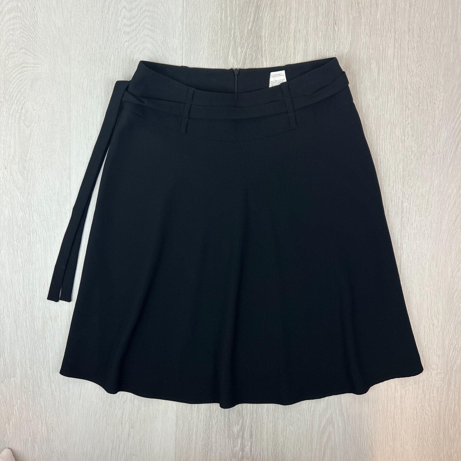 Max & Co. Womens Black ALine Belted Skirt Size 8 UK eBay